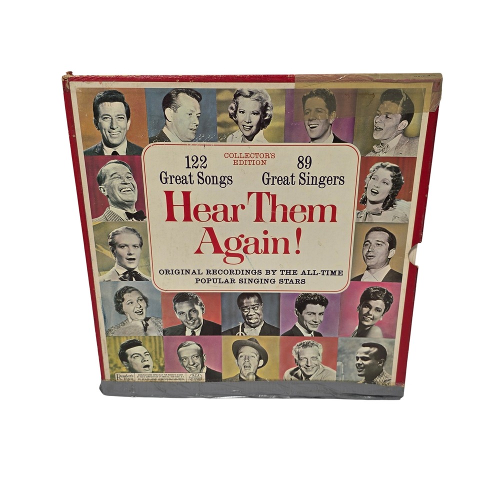Hear Them Again! Readers Digest RCA 10 LP Vinyl Box Set 122 Songs 89 Singers*